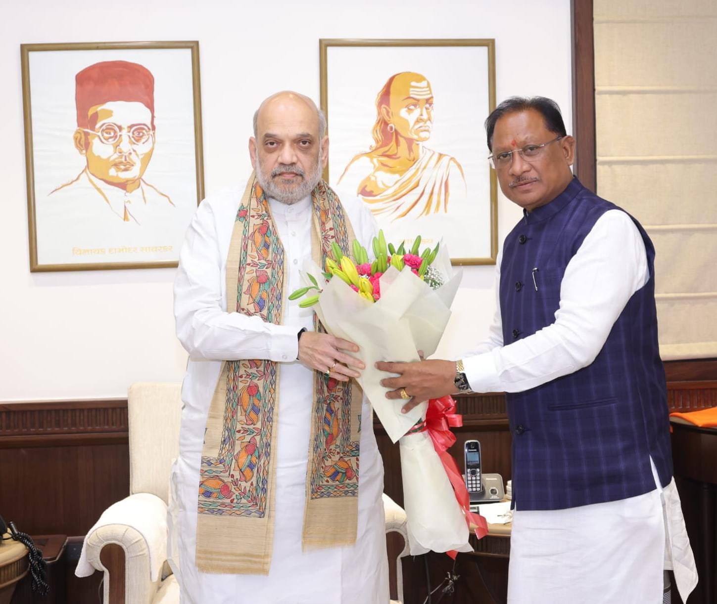 मुख्यमंत्री विष्णुदेव साय ने केंद्रीय गृहमंत्री से मुलाकात कर नक्सल ऑपरेशन की उपलब्धियों और&nbsp; विकास की दी जानकारी