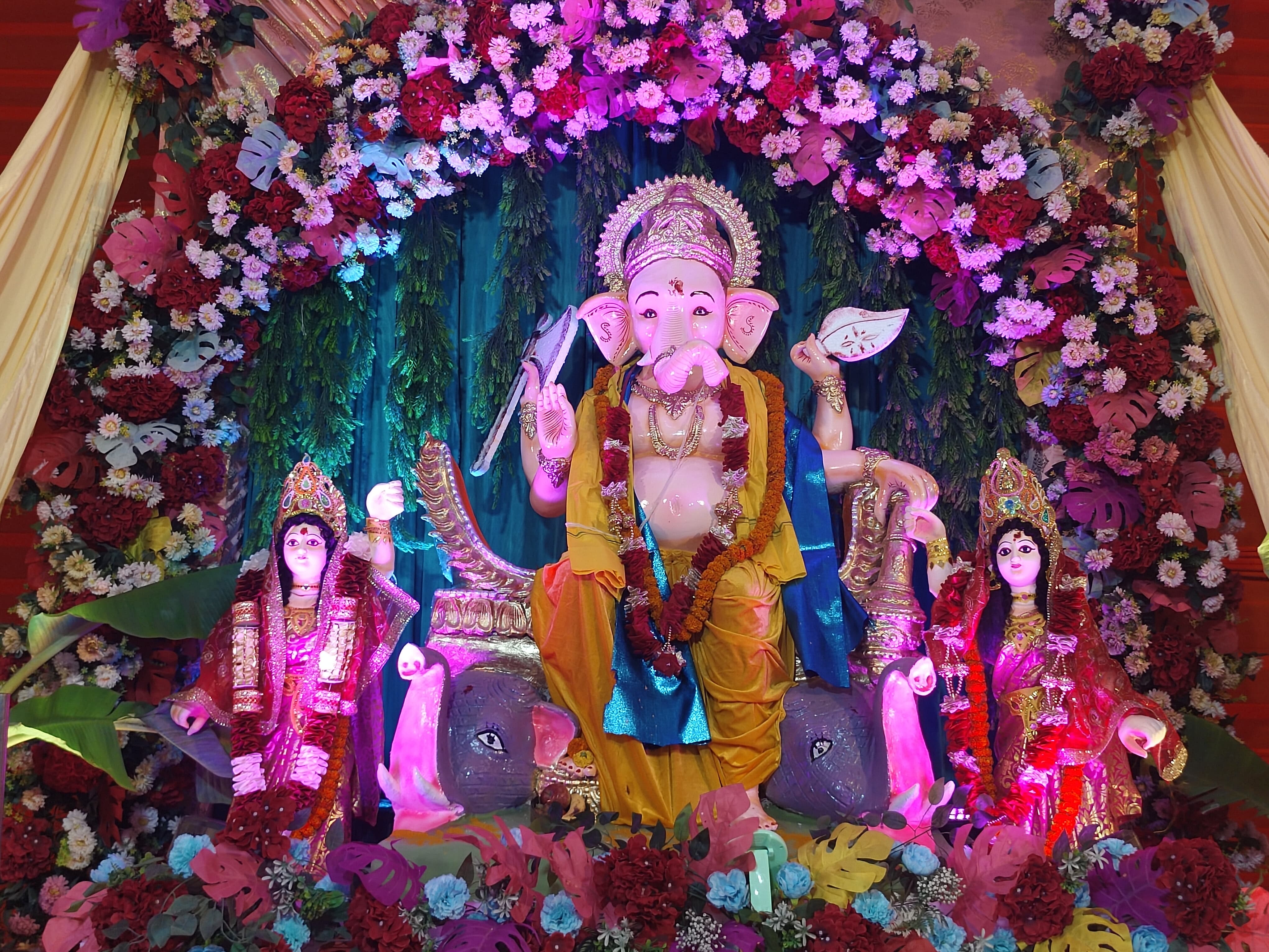 सीएम कैंप कार्यालय बगिया में विराजे गणपति महाराज, गणपति बप्पा की जयकारा से गूंजा परिसर......