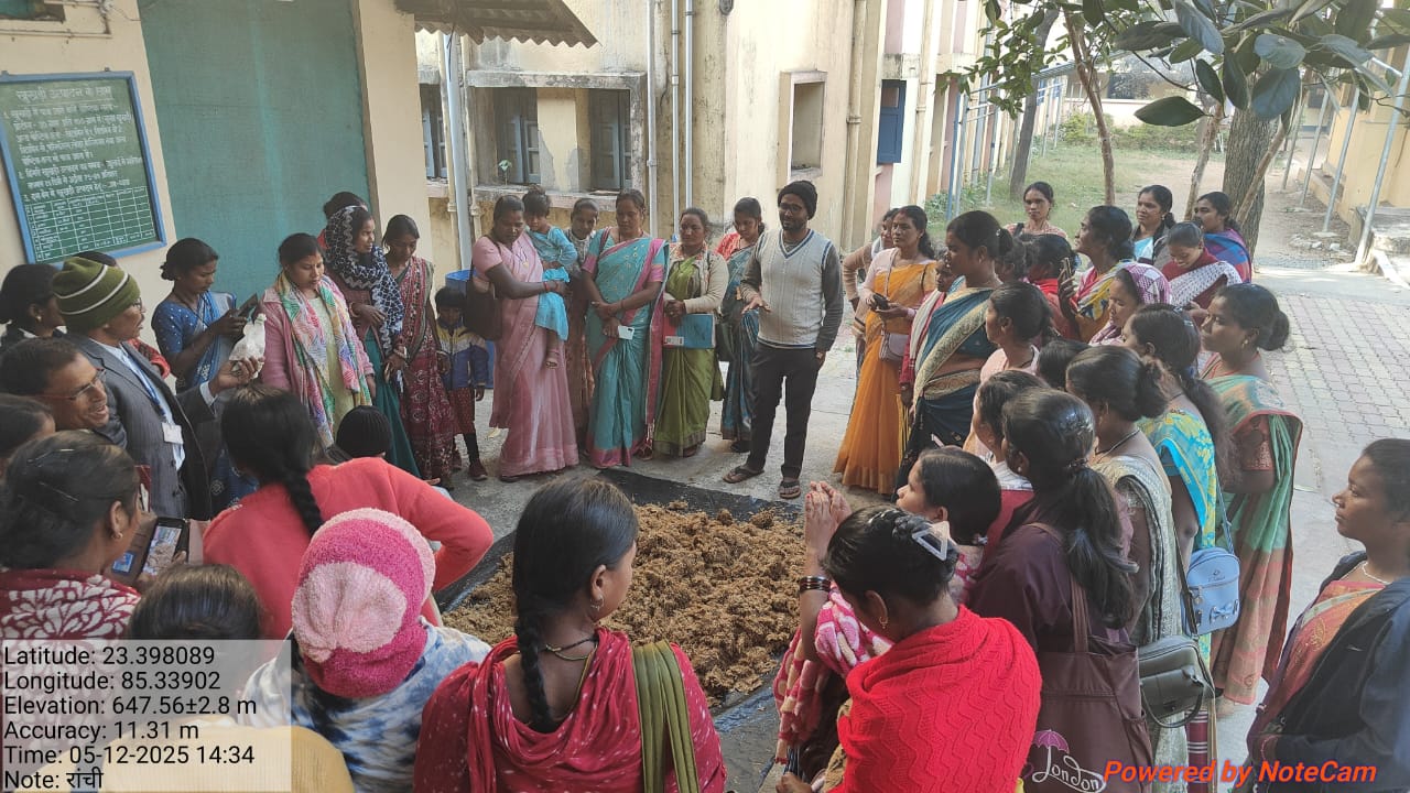 जिले के कृषि सखियों ने रांची में कृषि विज्ञान केंद्र का किया भ्रमण,उन्नत प्रशिक्षण से सीखे कौशल विकास के गुर