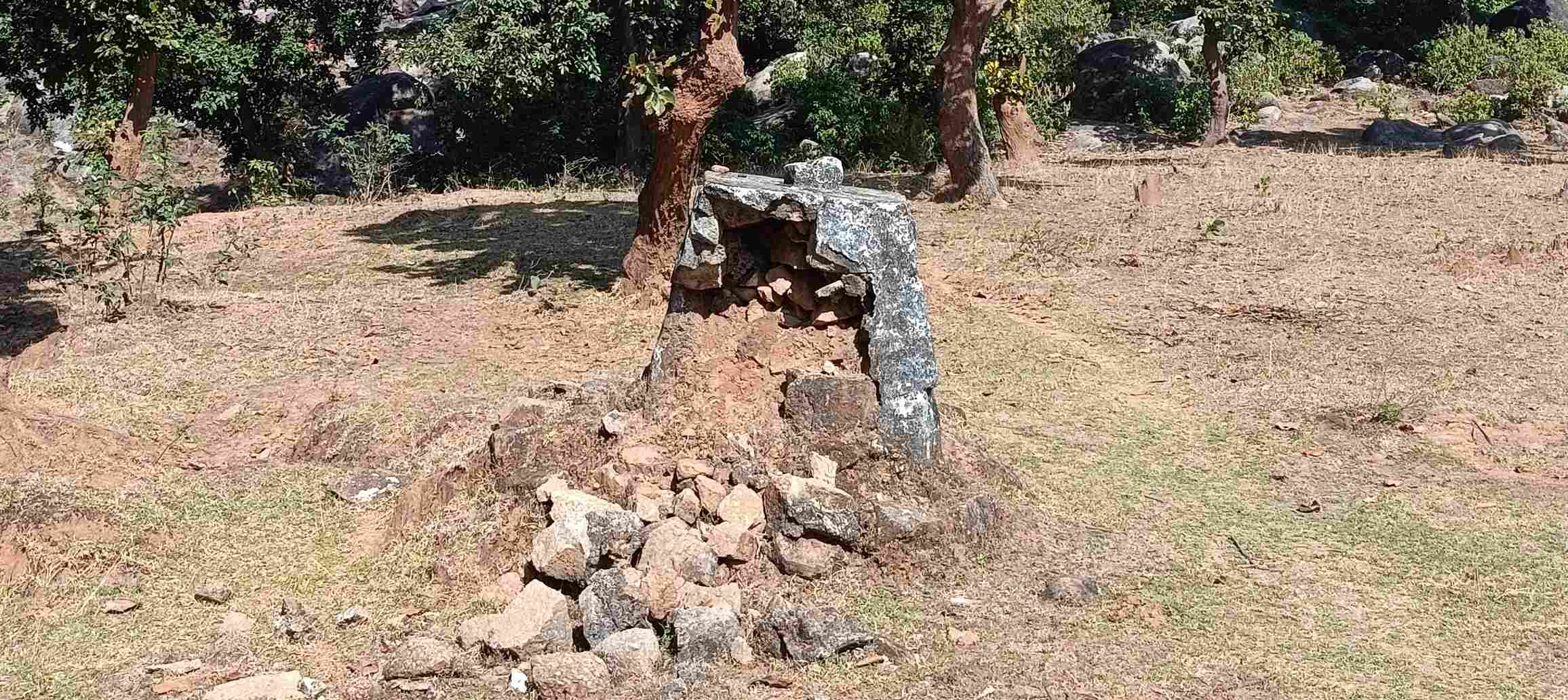 बादलखोल अभ्यारण्य के वन सीमा का मुनारा वर्षों से मरम्मत के इंतज़ार में ,नाकेदार ओर दरोगा की लापरवाही बेनकाब,बढ़ सकता है अतिक्रमण का खतरा