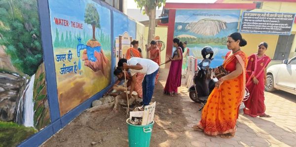 जशपुर जिले के बगीचा में किया गया स्वच्छता श्रमदान, दिलाई गई स्वच्छता की शपथ