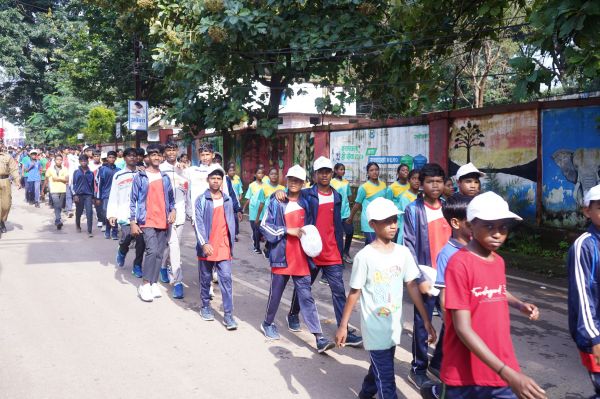 सेवा पखवाड़ा अंतर्गत नशा मुक्त भारत अभियान के तहत जशपुर में हुआ मैराथन दौड़ का आयोजन