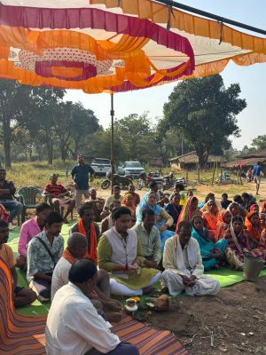 दुलदुला क्षेत्र के विकास के लिए प्रतिबद्व: शौर्य प्रताप सिंह जूदेव सामुदायिक भवन निर्माण के लिए किया भूमिपूजा